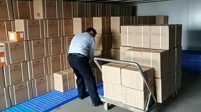 康之豆公司千余盒脱毒大豆发往广东华大优品公司